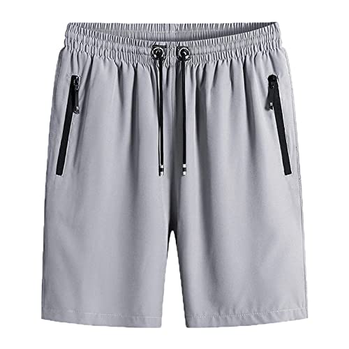 Baenxo Eisseide-Stretch-Shorts für Herren Schnell Trocknende Leichte Laufshorts Trainingsshorts Sport Shorts Kurze Hose von Baenxo