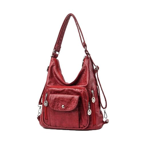 Baenxo Umhängetasche aus weichem Leder mit großem Fassungsvermögen Schultertasche Leicht Handtasche von Baenxo