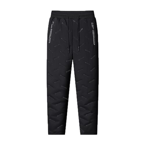 Baenxo Verdickte lässige warme Fleece-Jogginghose Herren Winter Warme Freizeithose Männer Hose von Baenxo