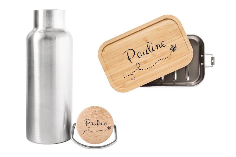 Brotdose Personalisiert, Trinkflasche Mit Trinkflasche, Kinder, Lunch Box, Isolierflasche von BaerenfreundeDE