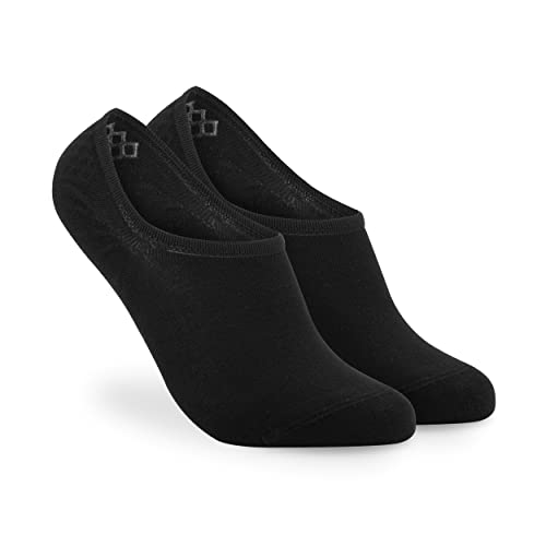 Bärenfuß Damen und Herren Premium Füßlinge - 8 Paar Sneaker Socken, Rutschfest und Komplett Unsichtbar iin jedem Schuh (Schwarz, 35-38) von Bärenfuß