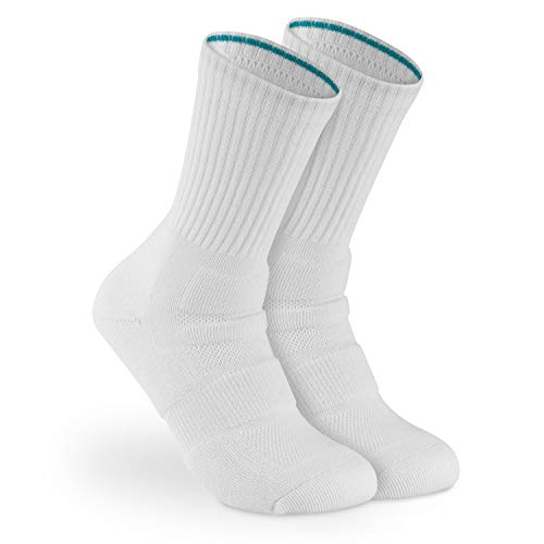 Bärenfuß Damen & Herren Premium Tennis Socken - 4 Paar aus feinster Baumwolle, Extra Verstärkt (Weiß, 35-37) von Bärenfuß