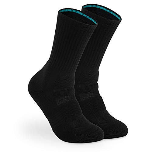 Bärenfuß Damen & Herren Premium Tennis Socken - 4 Paar aus feinster Baumwolle, Extra Verstärkt (Schwarz, 35-37) von Bärenfuß