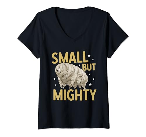 Damen Tardigrade Mikrobiologie Biologe Wasserbär Bärtierchen T-Shirt mit V-Ausschnitt Damen Tardigrade Mikrobiologie Biologe Wasserbär Bärtierchen T-Shirt mit V-Ausschnitt von Bärtierchen Designs & Mikrobiologen Bekleidung