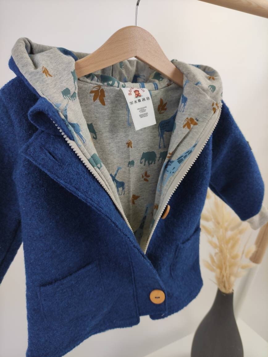 Walkjacke Gr. 86 Ozeanblau Artikelnr. 5111 von BaerundBaerinShop