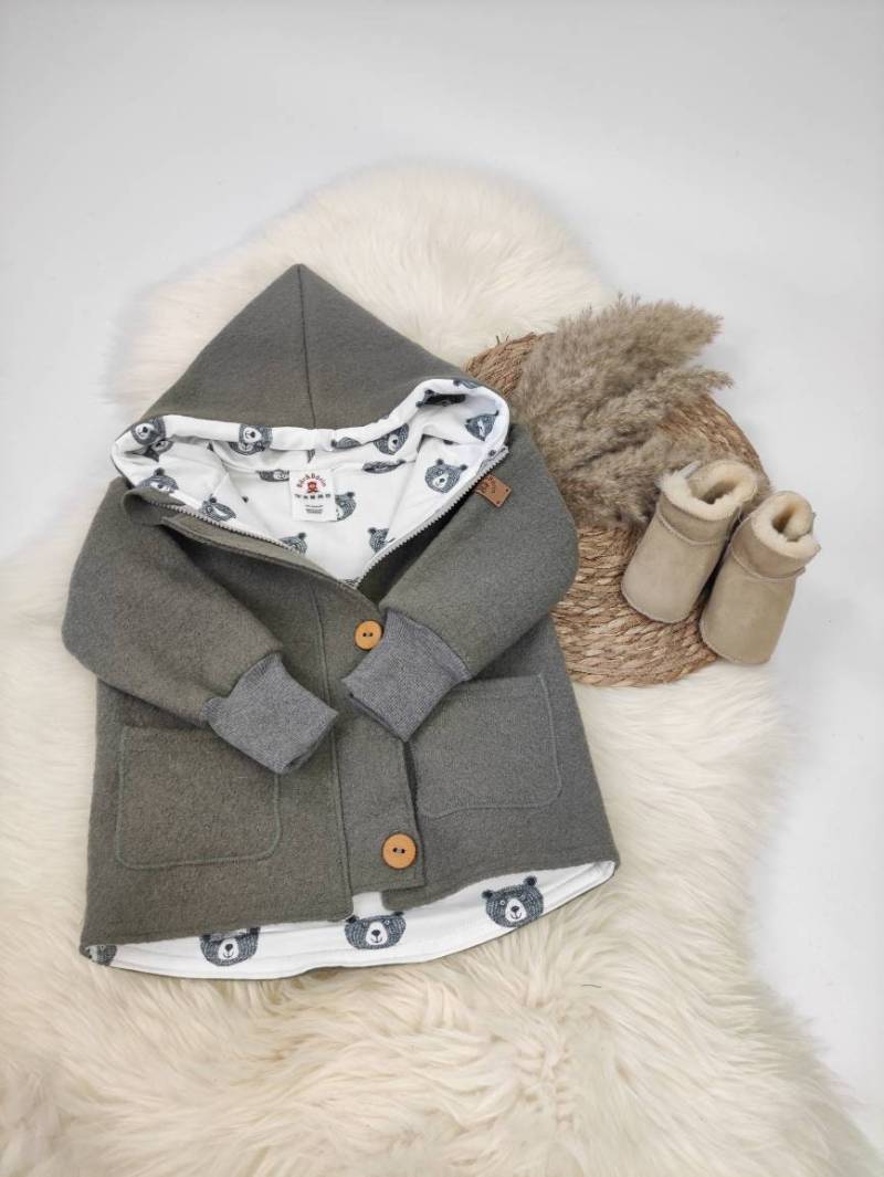 Walkjacke Gr. 92 Kakhi Artikelnr. 5105 von BaerundBaerinShop