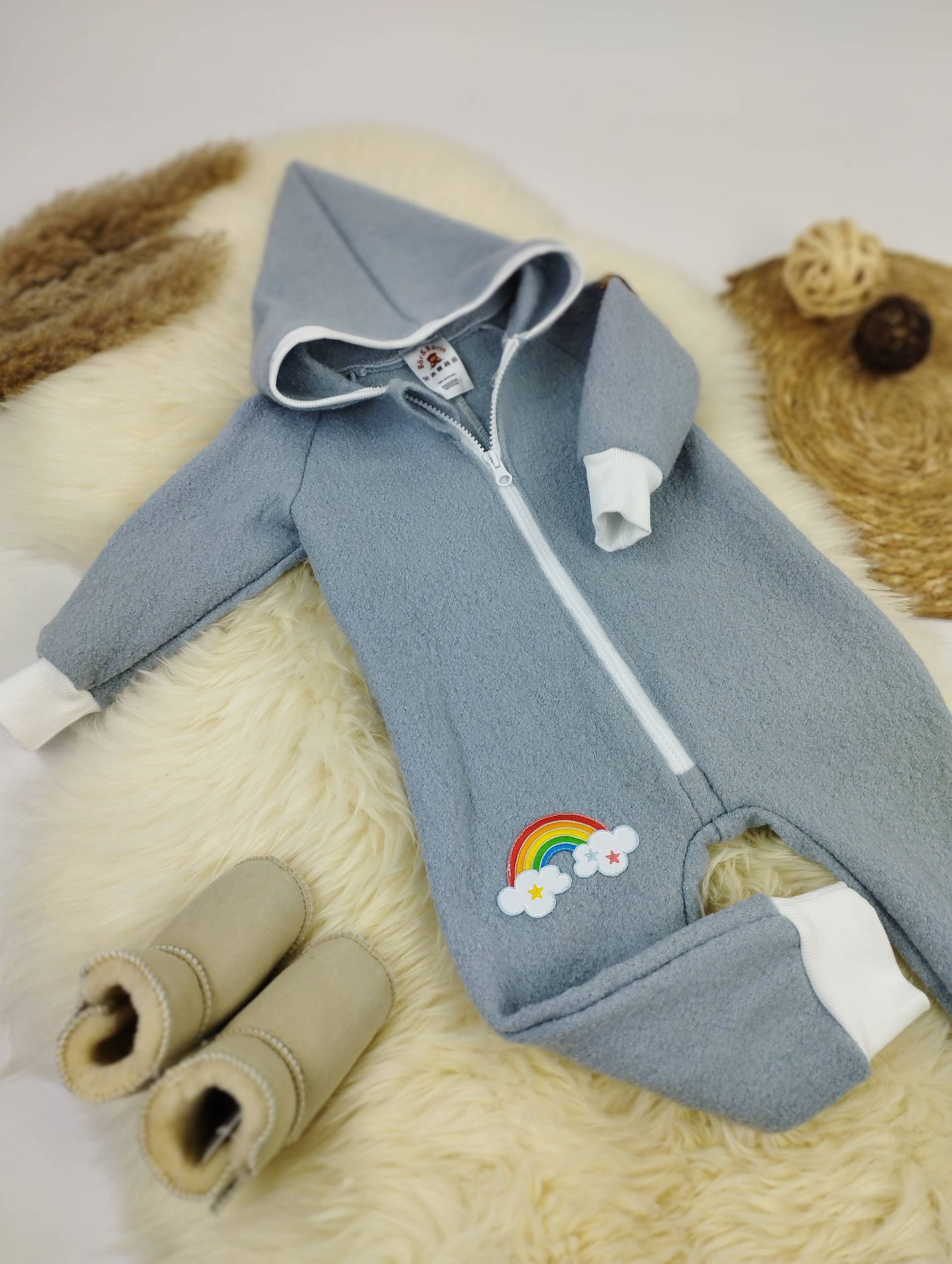 Walkoverall Gr. 80 Hellblau Artikelnr. 0040 von BaerundBaerinShop