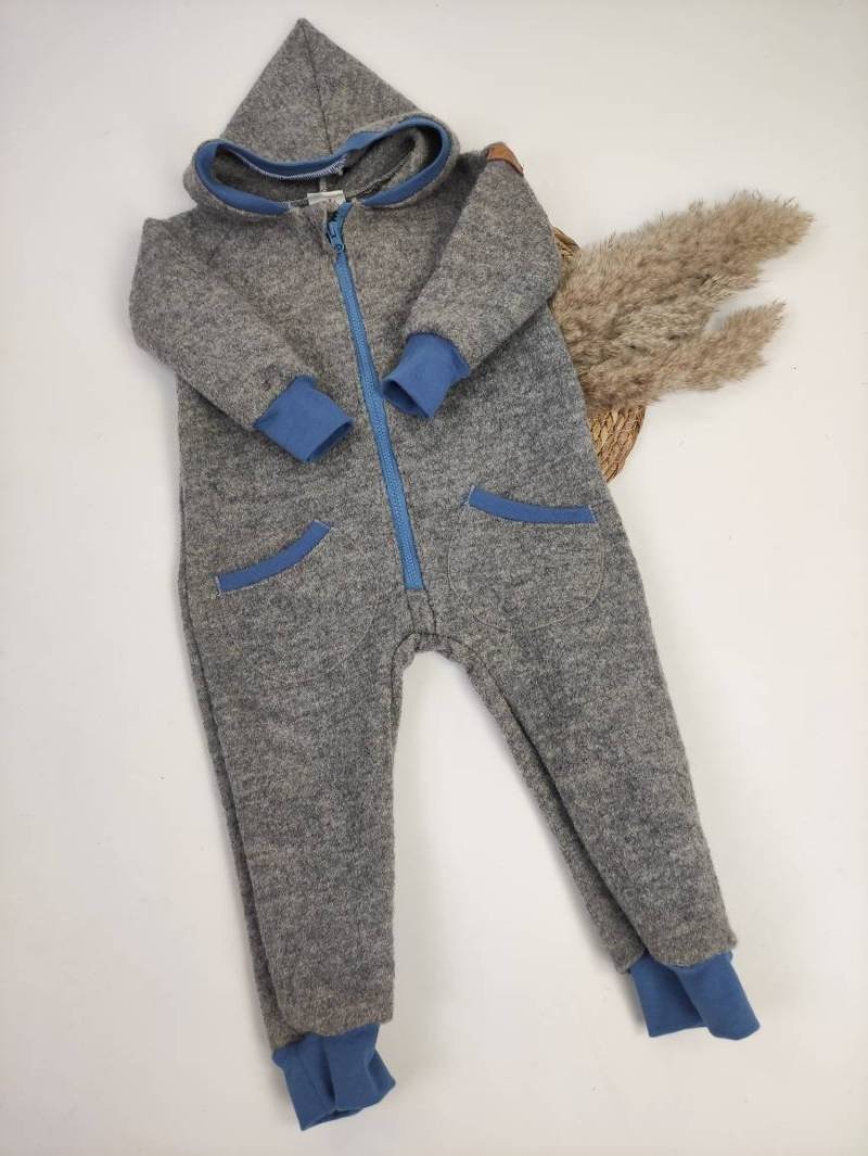 Walkoverall Gr. 92 Hellgrau Artikelnr. 0086 von BaerundBaerinShop