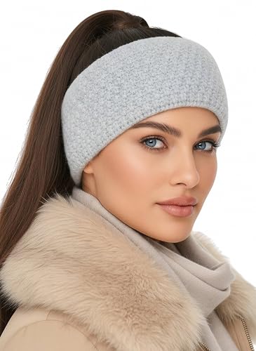 Baesics Stirnband Grau für Damen & Herren – warme & elastische Unisex Ohrenwärmer mit Fleecefutter - Hochwertige Verarbeitung – One Size Kopfbedeckung von Baesics