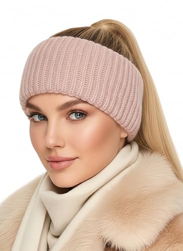 Baesics Stirnband Rosa für Damen & Herren – warme & elastische Unisex Ohrenwärmer mit Fleecefutter - Hochwertige Verarbeitung – One Size Kopfbedeckung von Baesics