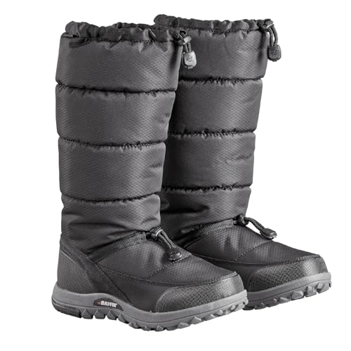 Baffin Cloud Damen-Schneestiefel, wasserdicht, isoliert, leicht, Tundra-bewertet, rutschfest, kaltes Wetter, Winter, Schneestiefel, Schwarz, 42 EU von Baffin