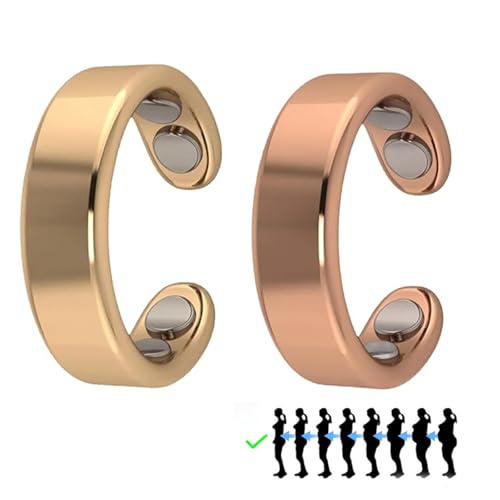 Bafiwu 2 Stück SöMni Ring, SöMni R-ing Damen Wechseljahre, Magnetring Wechseljahre Ring, Vital R-ing Reduziert Stress& Angstgefühle Verbessert dieSchlafqualität (2 Stück) von Bafiwu