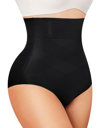 Bafully Damen Shapewear Unterhose Bauchweg Miederhose hoher Taille Miederslips Body Shaper Figurformende Unterwäsche von Bafully