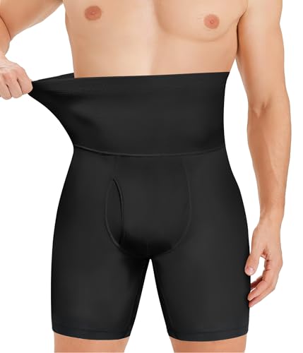 Bafully Herren Body Shaper Boxershorts Männer Bauchkontrolle Shapewear Shorts Kompression Trainingsshorts Unterwäsche Boxer Brief von Bafully
