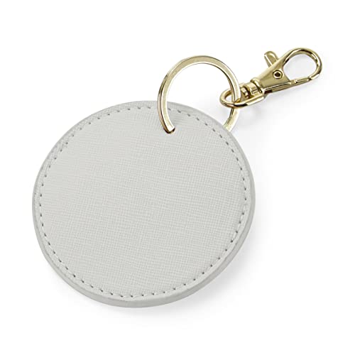 BagBase BG745 Boutique Circular Key Clip - Soft Grey von BagBase