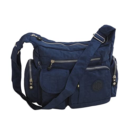 Bag Street - präsentiert von ZMOKA Umhängetasche Schultertasche Tasche Freizeit Sport Schule Nylon Bodybag Citytasche ZMOKA (Navy), Einheitsgröße, BGS-BOBAG-2219-NV von Bag Street - präsentiert von ZMOKA