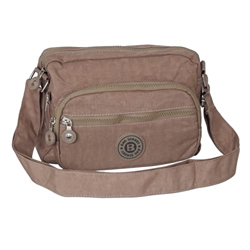 Bag Street kleine Umhängetasche Schultertasche Tasche Freizeit Nylon Bodybag Citytasche - präsentiert von ZMOKA® (Stone) von WILD THINGS ONLY !!!