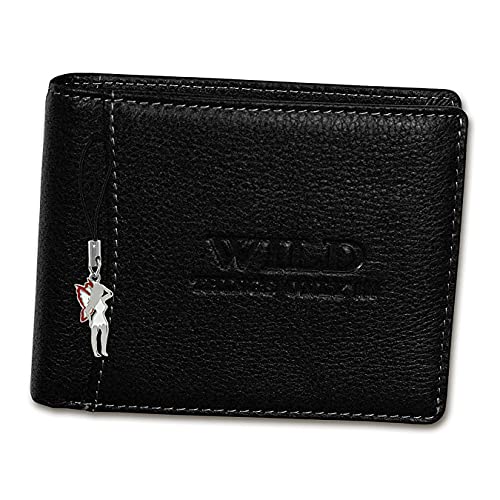 Herren Geldbörse Geldbeutel Portemonnaie WILD THINGS ONLY !!! schwarz Leder von WILD THINGS ONLY !!!