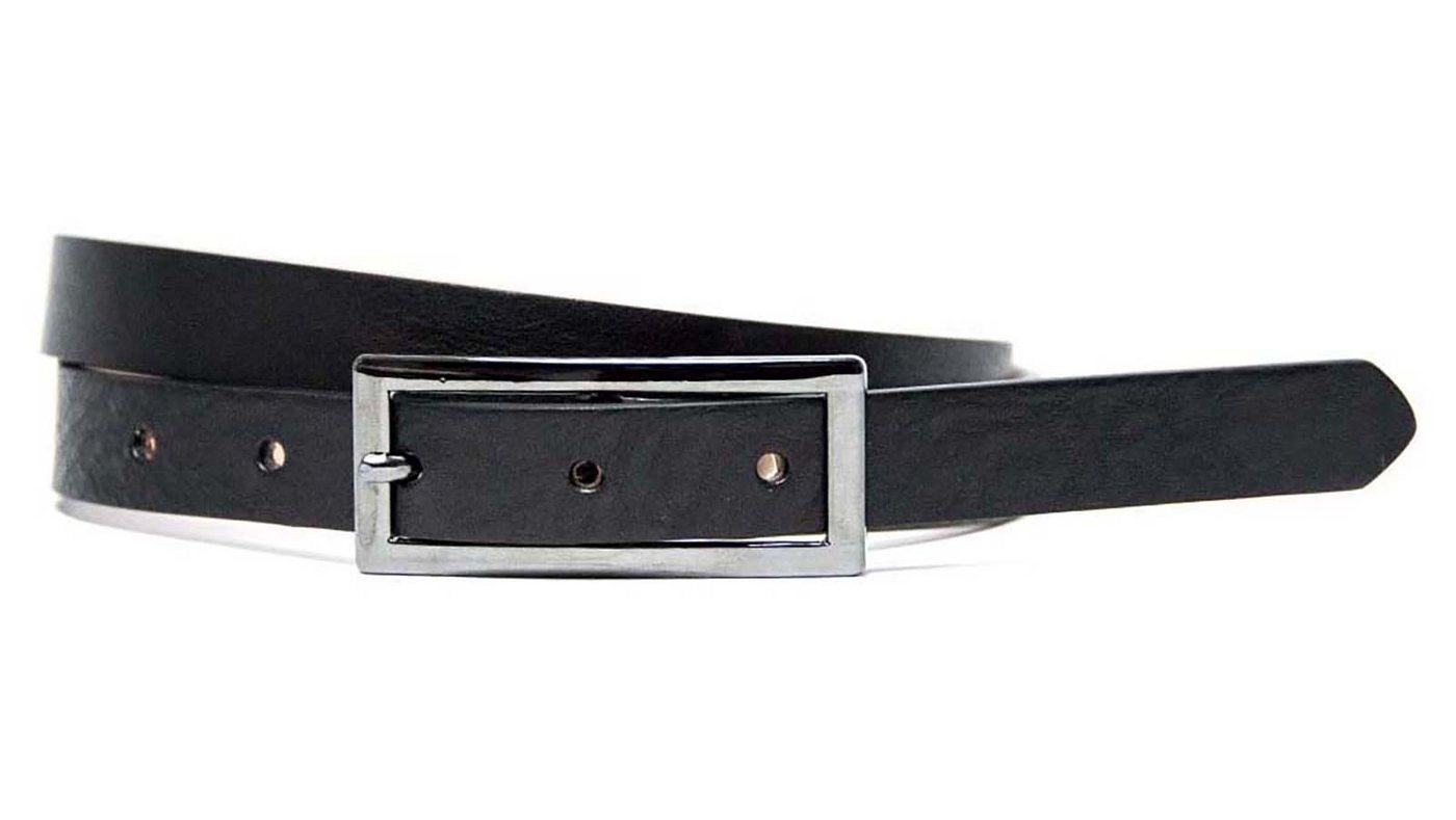 Bag & Belt Ledergürtel Damen-Leder-Gürtel 2 cm schwarz Rahmenschließe BW 75 von Bag & Belt