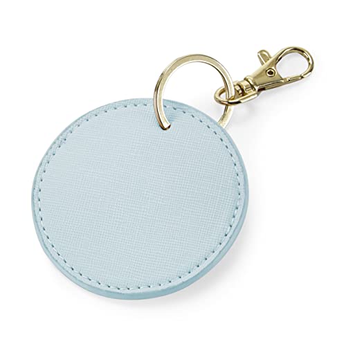 BagBase Boutique Circular Key Clip Soft Blue Ø 7 cm (BG745) von BagBase