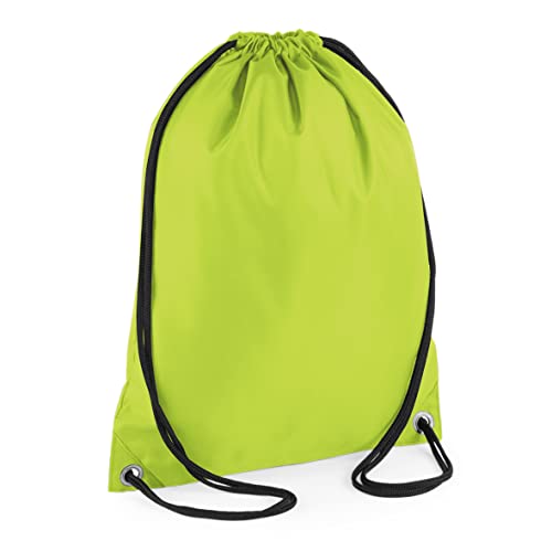 BagBase Budget Gymsac, 33 x 45 cm, Lime Green von BagBase