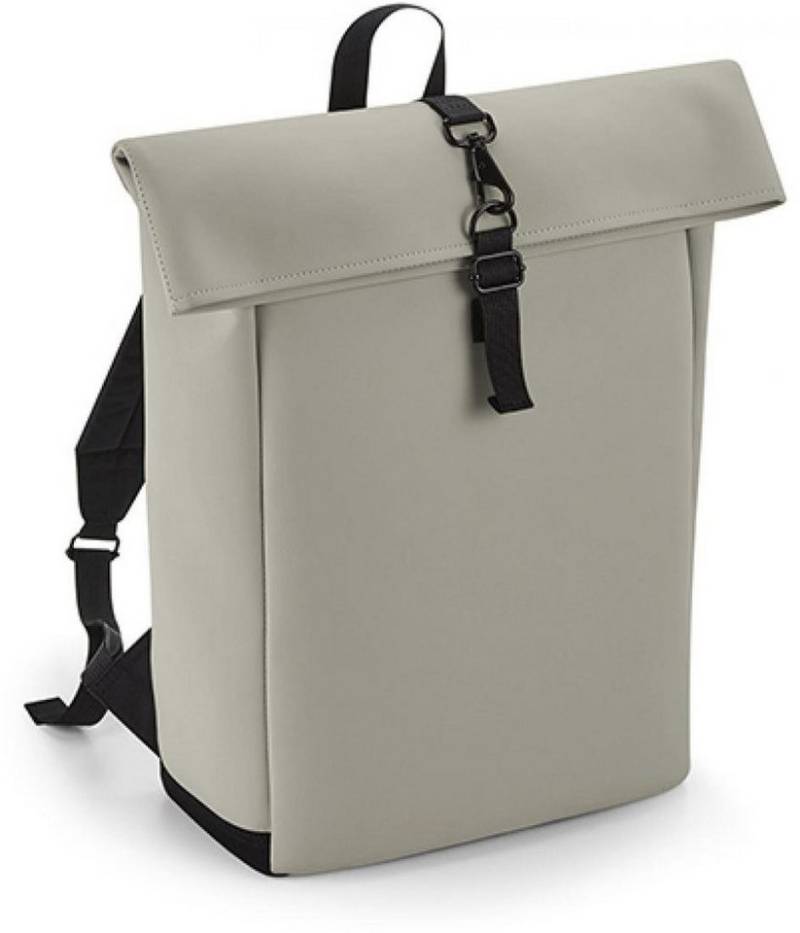 BagBase Freizeitrucksack Matte PU Roll-Top Backpack 28x43x13 cm von BagBase