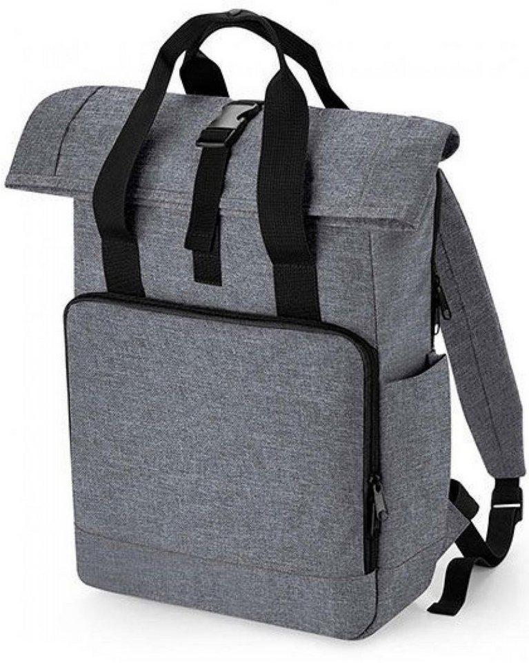 BagBase Laptoprucksack Recycled Twin Handle Roll-Top Laptop Backpack von BagBase