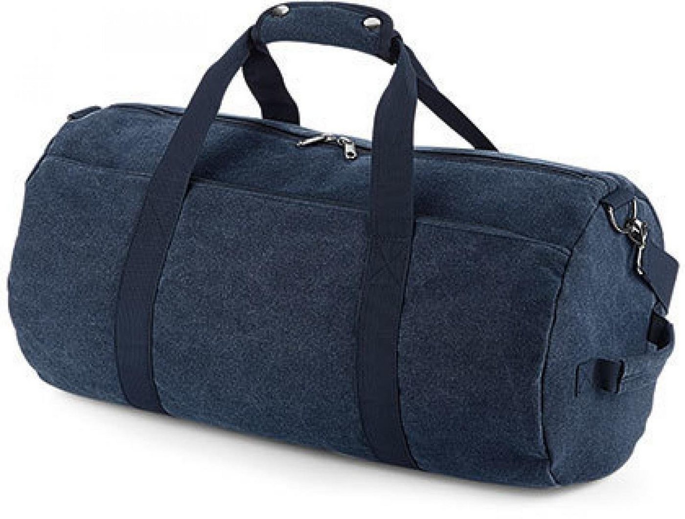 BagBase Reisetasche Reisetasche Vintage Canvas Barrel Bag - 28 x 49 x 28 cm von BagBase