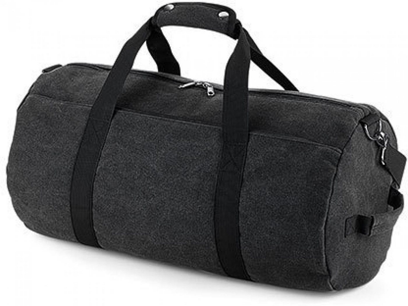 BagBase Reisetasche Reisetasche Vintage Canvas Barrel Bag - 28 x 49 x 28 cm von BagBase