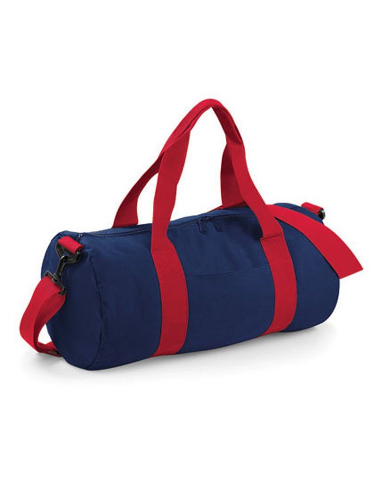 BagBase Sporttasche Reisetasche Barrel Bag medium, Gewebte Tragegriffe von BagBase