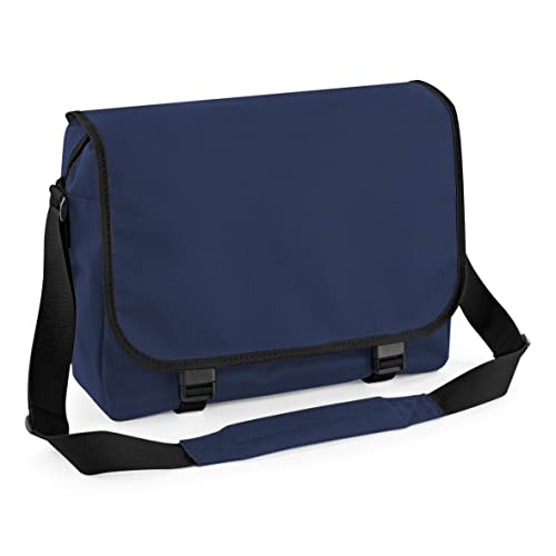 BagBase Unisex BG021FNAV Messenger Bag, French Navy, Größe M von BagBase