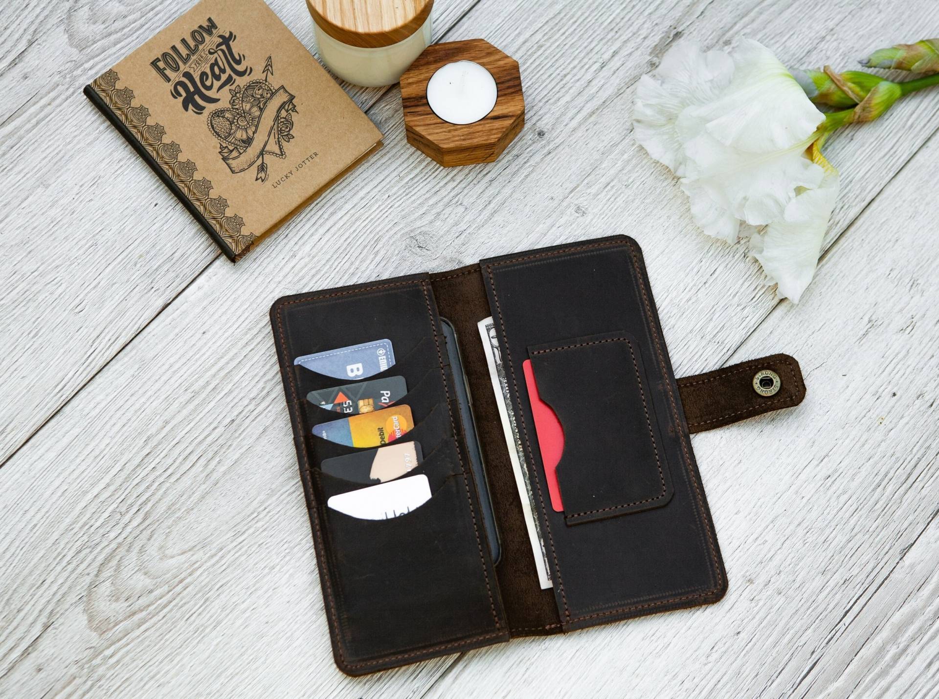 Lange Lederbrieftasche, Lange Brieftasche, Damenbrieftasche Groß, Personalisierte Hohe Brieftasche Benutzerdefinierte Lange Lederbrieftasche, Lange Brieftasche, Damenbrieftasche Groß, Personalisierte Hohe Brieftasche Benutzerdefinierte von BagBaseArt