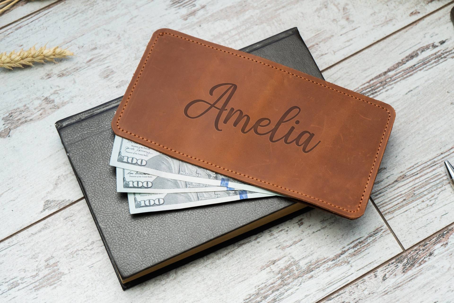 Leder Geldbeutel, Geldbeutel, Ledergeldbeutel, Geld-Organizer Für Bargeld, Coupon-Organizer von BagBaseArt
