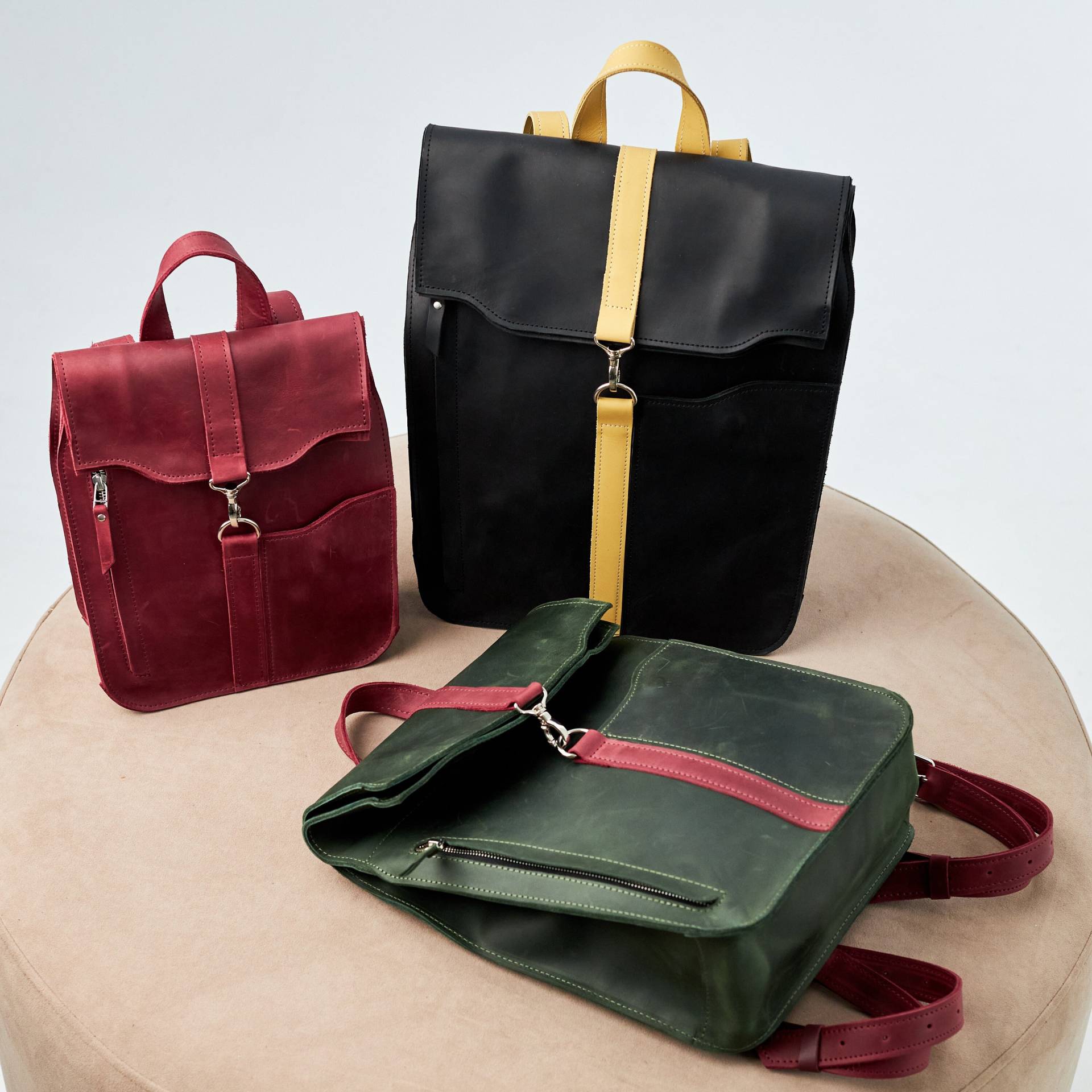 Leder Rucksack Frauen, Personalisierte Laptop Rucksack, Geldbörse Frauen von BagBaseArt