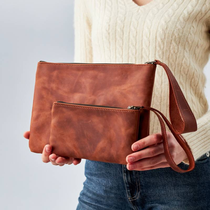 Leder Schminktasche, Reißverschlusstasche Aus Leder, Leder Kosmetiktasche, Damen Kosmetiktasche, Leder Clutch Geldbörse Leder Schminktasche, Reißverschlusstasche Aus Leder, Leder Kosmetiktasche, Damen Kosmetiktasche, Leder Clutch Geldbörse von BagBaseArt