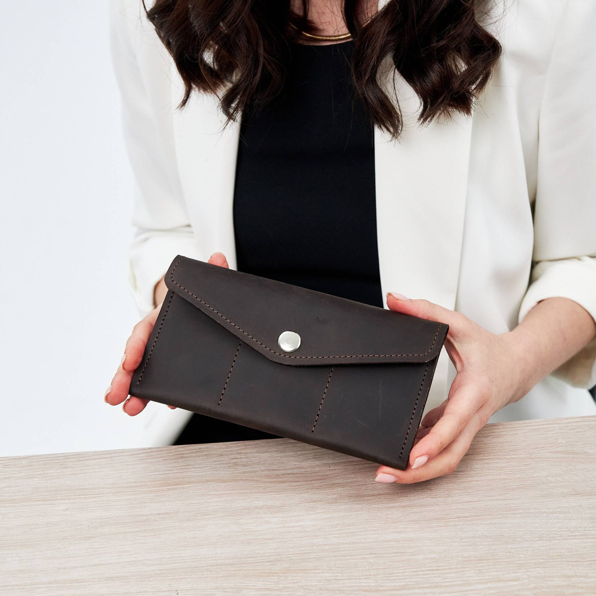 Personalisierte Leder Umschlag Clutch Brieftasche, Schlanke Karte Brieftasche Für Frauen, Reise Clutch, Monogramm Frauen von BagBaseArt