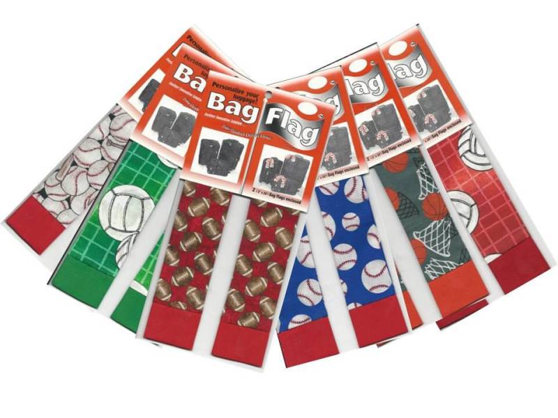 Sport Bagflags Gepäck Tag I.d Baseball Basketball Volleyball Fußball Handmade von BagFlags