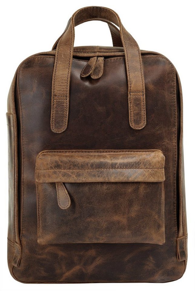 Bagan Laptoprucksack, echt Leder von Bagan