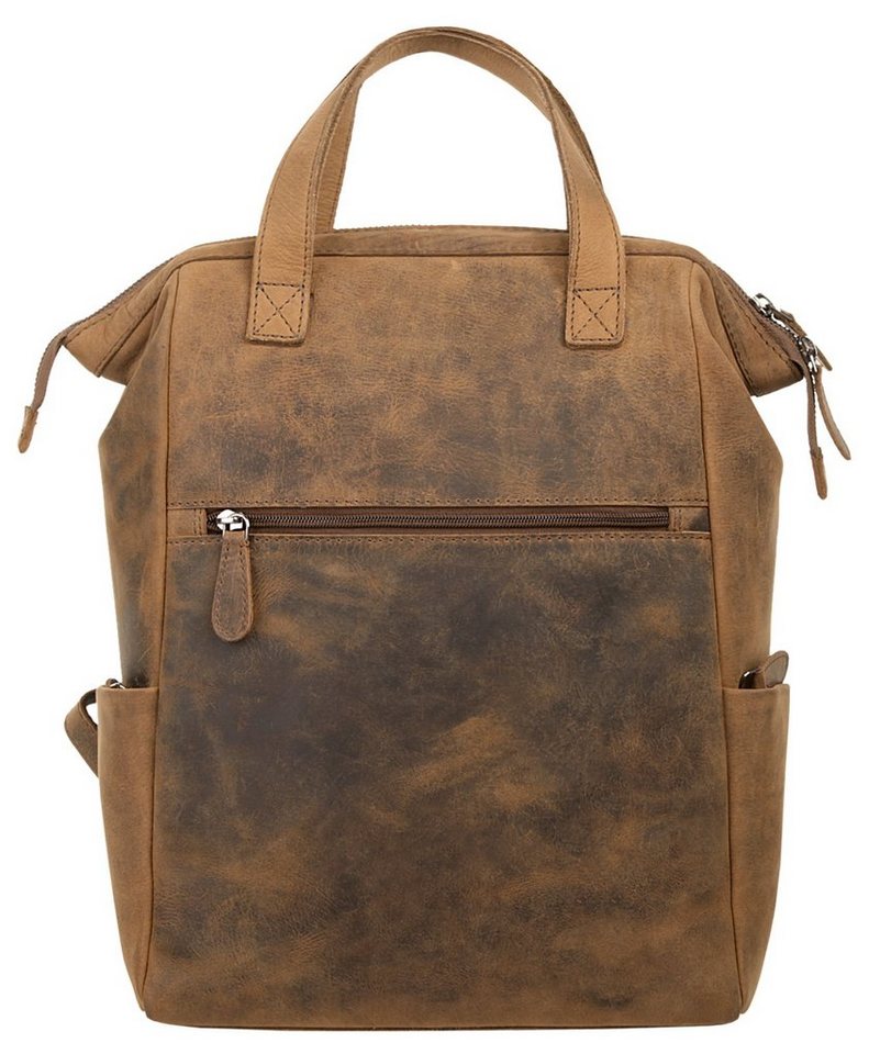 Bagan Laptoprucksack, echt Leder von Bagan