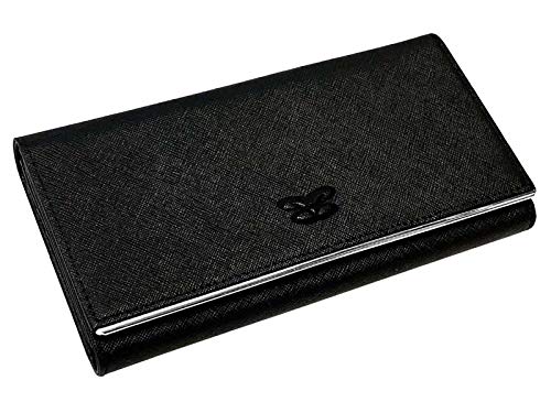 Damen-Geldbörse-lang Saffiano-Optic Ledergefüttert mit Kleingeldfach by Bag & Belt von BagandBelt