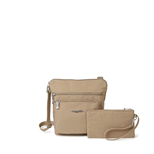 Baggallini Damen Taschen Umhängetaschen, beige/braun von Baggallini