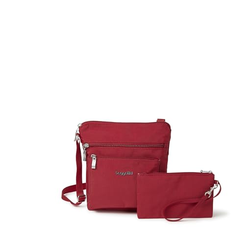 Baggallini Damen, 20,3 X 20,3 cm, Klein, Leicht, Strapazierfähig, Nylon, Wasserabweisend, mit RFID-Handgelenk Umhängetaschen, Apfel, Einheitsgröße von Baggallini