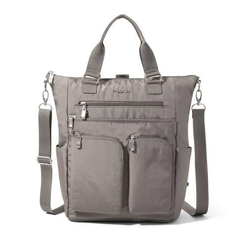 Baggallini Damen 3 in 1 Tote Backpack All Set 3-in-1 Tragetasche, Sterling Shimmer von Baggallini