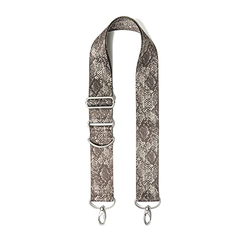 Baggallini Damen Breiter Riemen, Tan Python von Baggallini