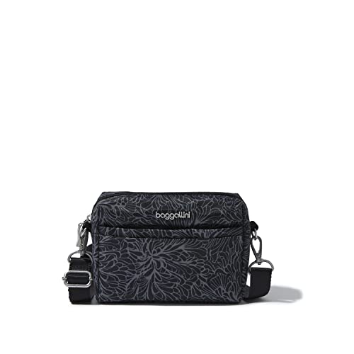 Baggallini Damen 2-in-1-gürteltasche 2-in-1 wandelbare Gürteltasche, Midnight Blossom von Baggallini
