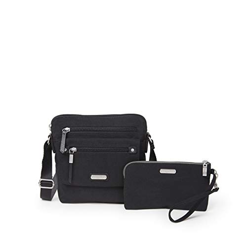 Baggallini Damen Escape Crossbody mit RFID-Handy-Armband, schwarz von Baggallini