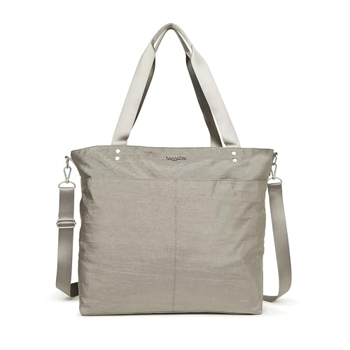 Baggallini Damen Large Carryall Tote Große Tragetasche, Sterling Shimmer von Baggallini