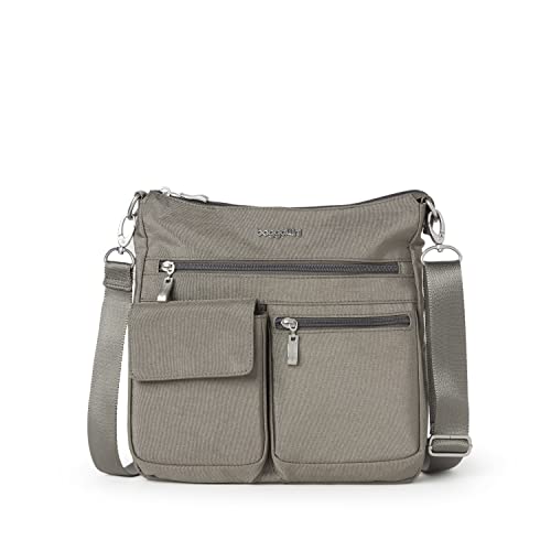 Baggallini Damen Modern Everywhere Slim Crossbody, Sterling Shimmer, Einheitsgröße von Baggallini