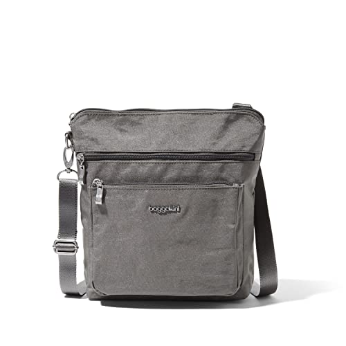 Baggallini Damen Moderne, große Umhängetasche, Sterling Shimmer von Baggallini