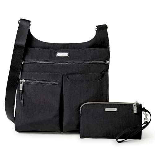 Baggallini Damen On Track Crossbody Handtaschen, schwarz von Baggallini